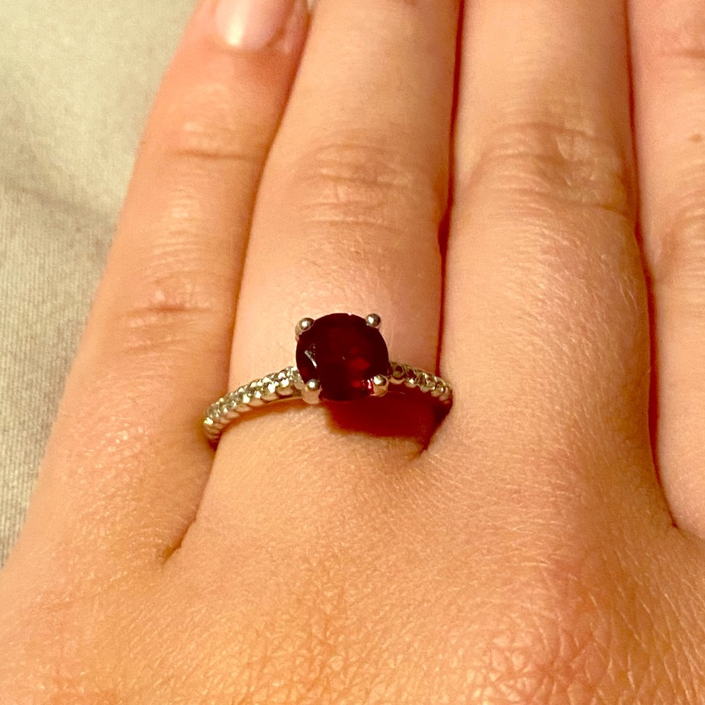 Beautiful solitaire ring